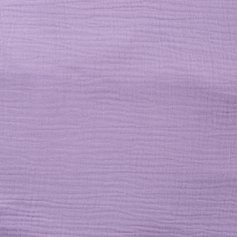 Tissu Double Gaze Uni Lilas 