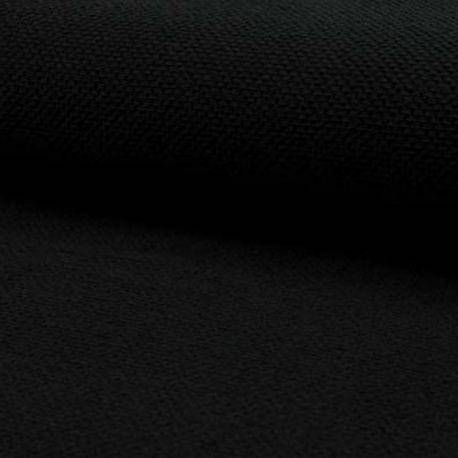 Tissu Piqué Bébé Coton Noir