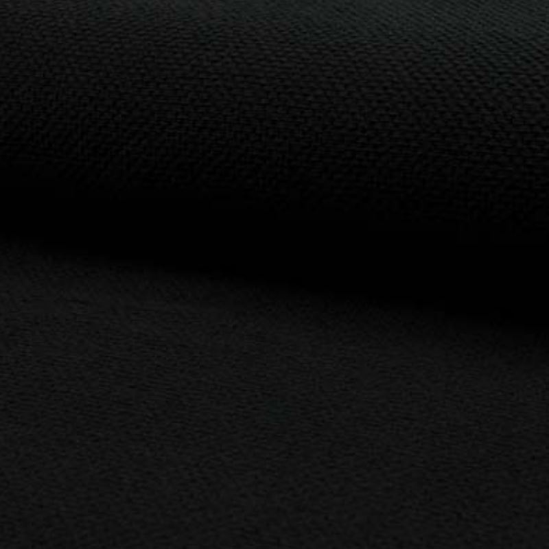 Tissu Eponge Gaufré Bébé Coton Noir