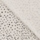 Tissu Jersey Confetti Noir Fond Ecru