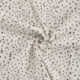 Tissu Jersey Confetti Noir Fond Ecru