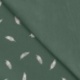 Tissu Jersey Plumes Fond Menthe