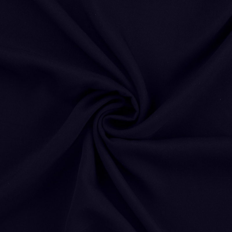 Tissu Viscose Twill Uni Navy 