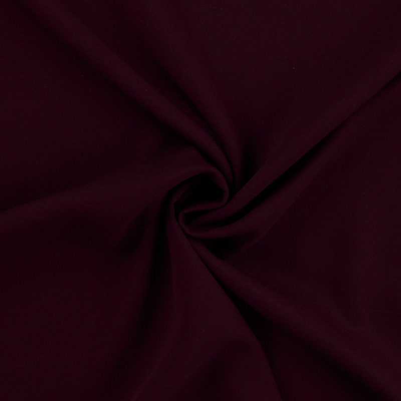 Tissu Viscose Twill Uni Aubergine