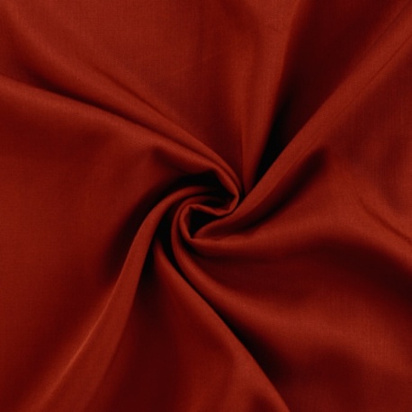 Tissu Viscose Twill Uni Rouge