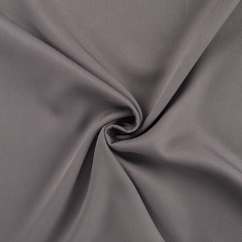 Tissu Viscose Twill Uni Gris 