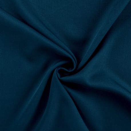 Tissu Viscose Twill Uni Bleu Foncé