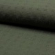 Tissu Double Gaze Broderie Anglaise Kaki