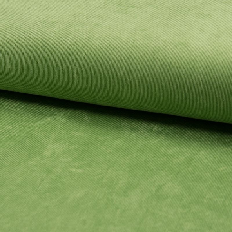 Tissu Veloutine Uni Vert