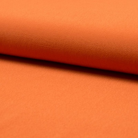 Tissu Crepe Viscose Uni Orange