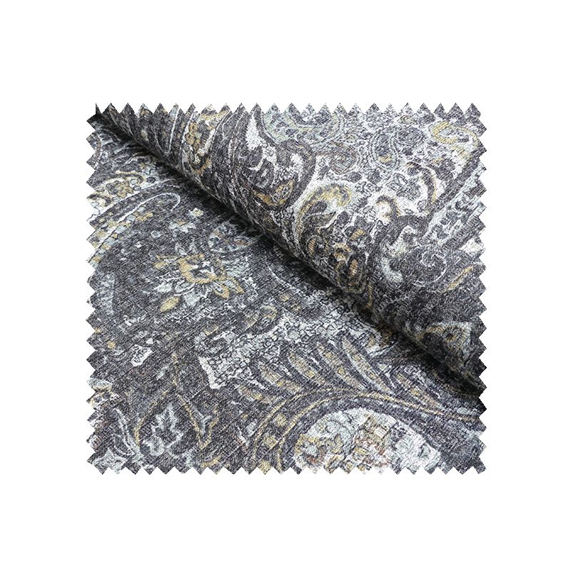 Tissu Tricot Motif Cashmire Gris Or