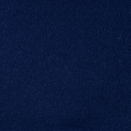 Tissu Laine Bouillie Unie Coloris Jeans