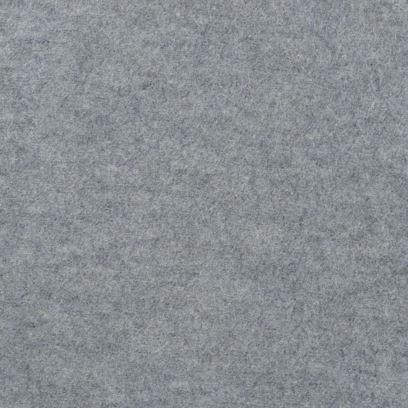 Tissu Laine Bouillie Unie Gris