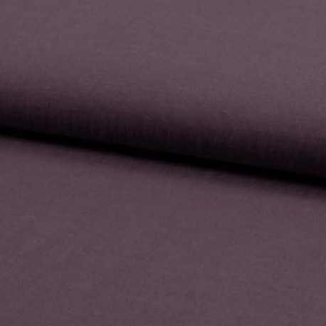 Tissu Toile Viscose Lin Unie Mauve 