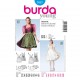 Patron Burda Style 7057 Robe Folklore 32/46