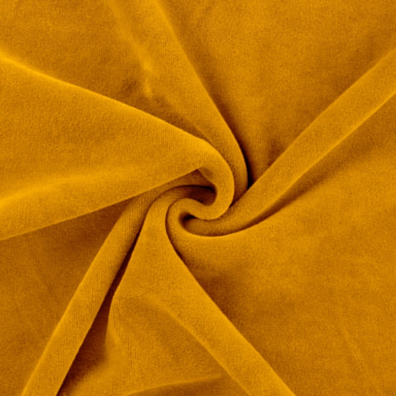 Tissu Jersey Velours Nicky Uni Ocre 