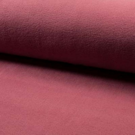 Tissu Polaire Uni Rose 