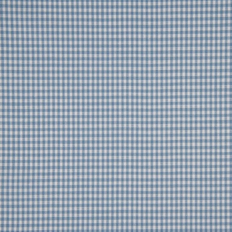 Tissu Petit Vichy 2mm Bleu