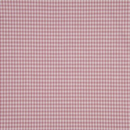 Tissu Petit Vichy 2mm Vieux Rose