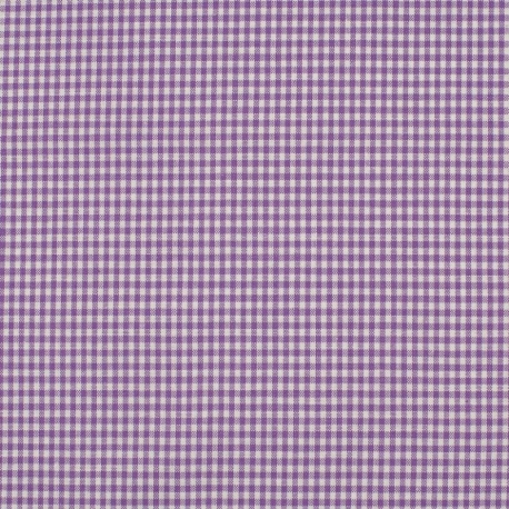 Tissu Petit Vichy 2mm Lilas 