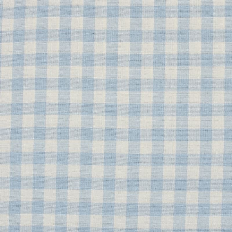 Tissu Grand Vichy 10mm Bleu Clair