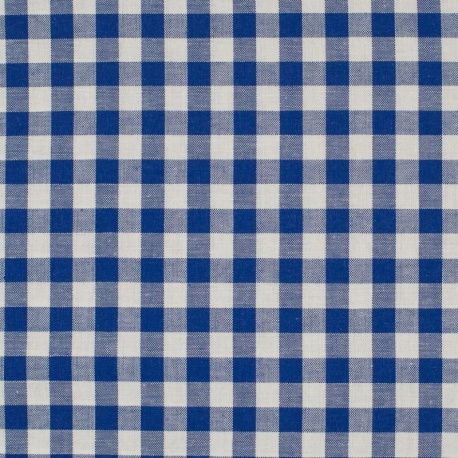 Tissu Grand Vichy 10mm Royal