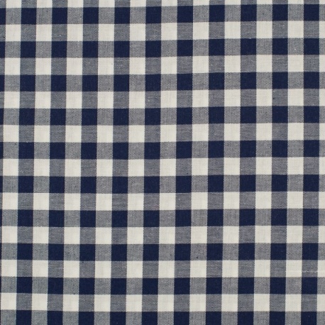 Tissu Grand Vichy 10mm Navy 