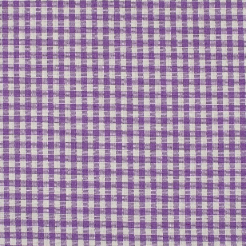 Tissu Moyen Vichy 5mm Lilas