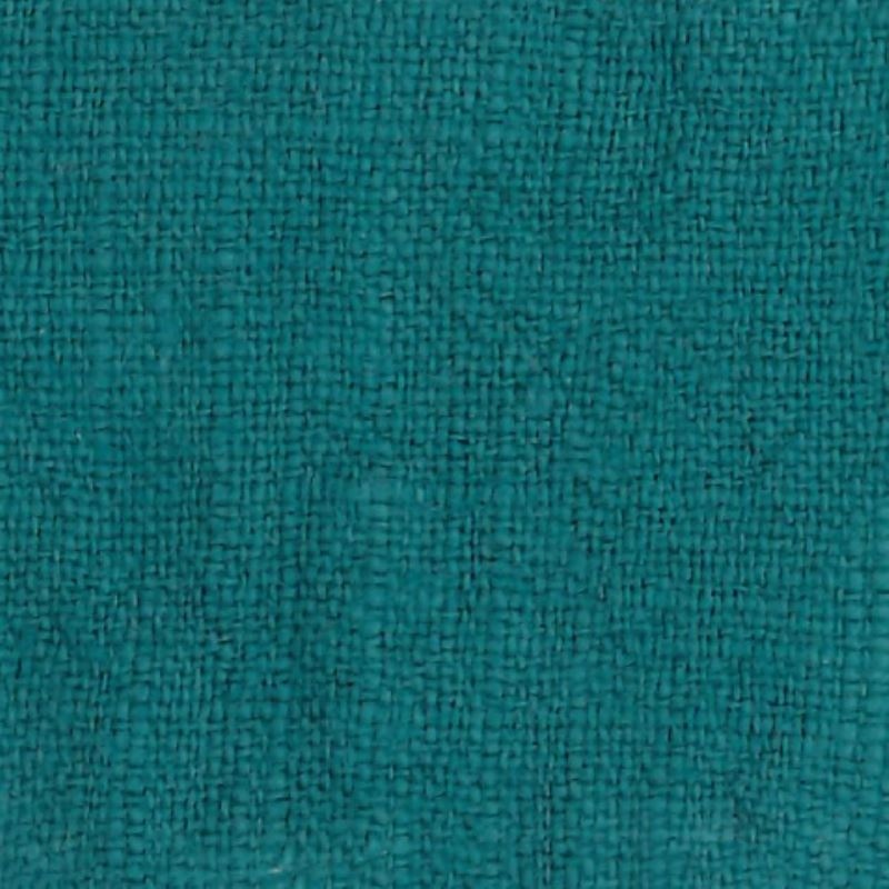 Tissu Lin Lavé Uni Petrole 