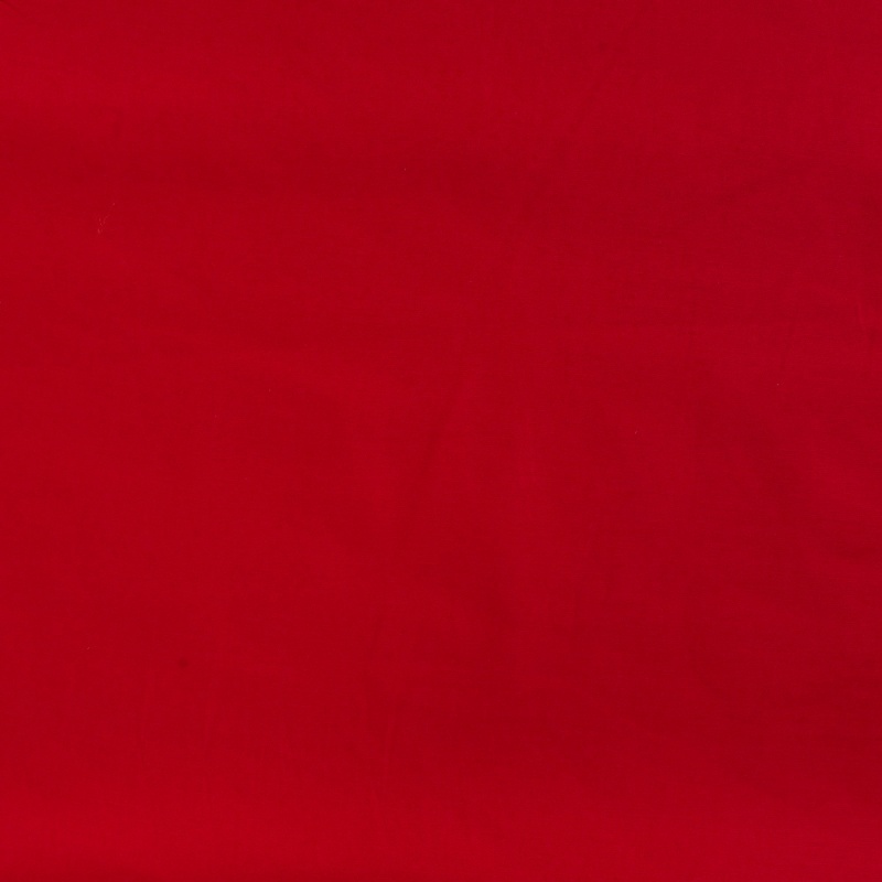 Tissu Coton Satin Rouge