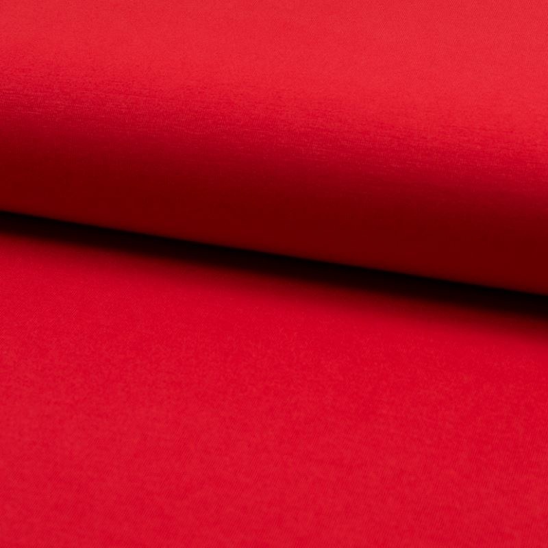 Tissu Maille Viscose De Bambou Rouge