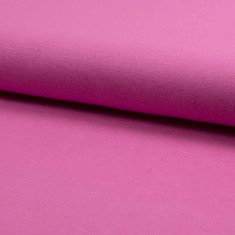 Tissu Maille Viscose De Bambou Fuchsia