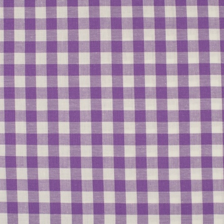 Tissu Grand Vichy 10mm Violet