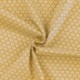 Tissu Imprime Paquerette Ocre 