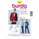 Patron Burda Style 7734 Veste Shirt 44/56