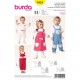 Patron Burda Kids 9424 Salopette et Robe 68/98CM