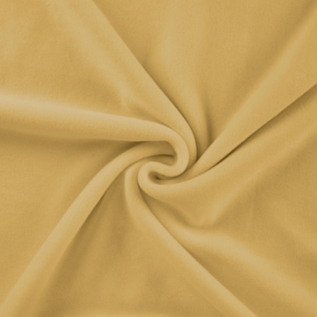 Tissu Jersey Velours Nicky Uni Jaune 