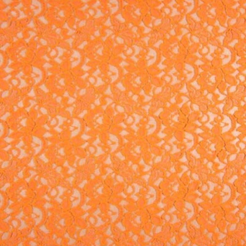 Tissu Dentelle Candy Orange