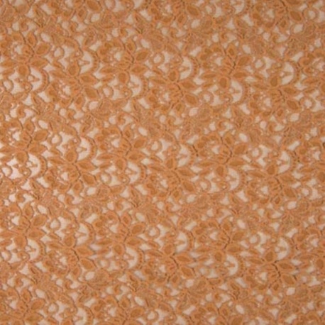 Tissu Dentelle Candy Terracotta 