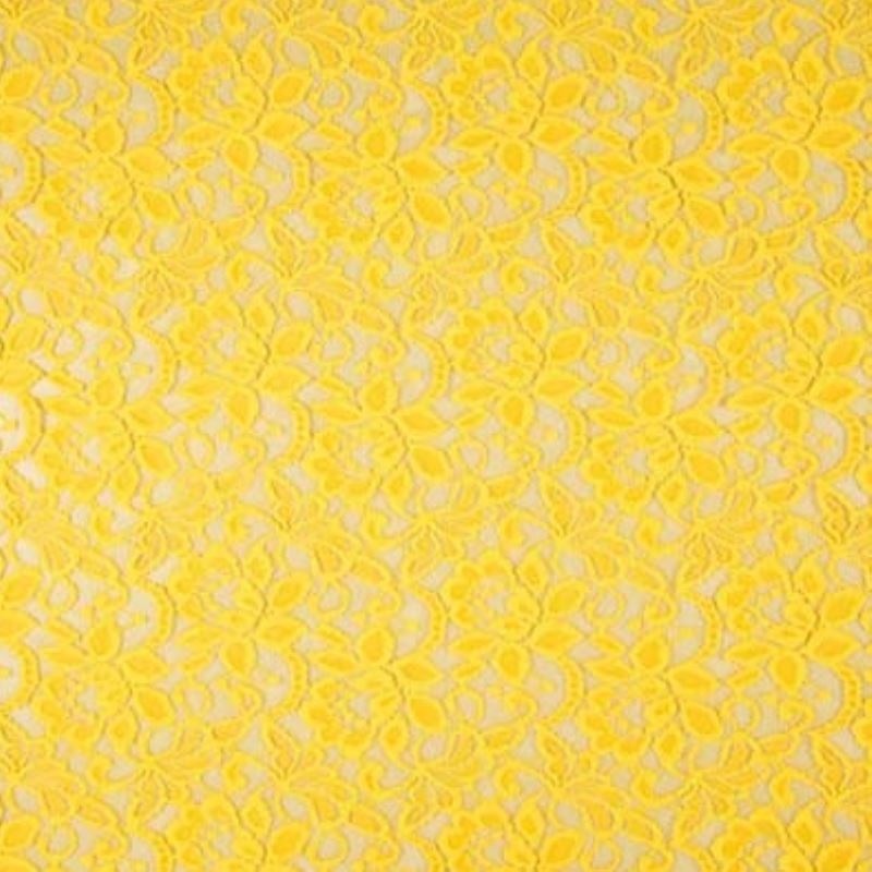 Tissu Dentelle Candy Jaune