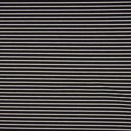 Tissu Punta Yarn Petite Rayure Noir 