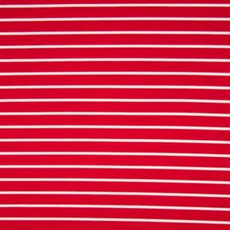 Tissu Punta Yarn Moyenne Rayure Rouge 