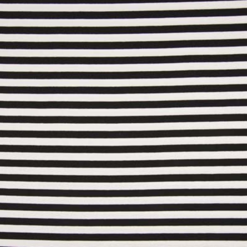 Tissu Punta Yarn Large Rayure Noir