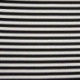 Tissu Sweat Tisse Teint Rayures Noir 