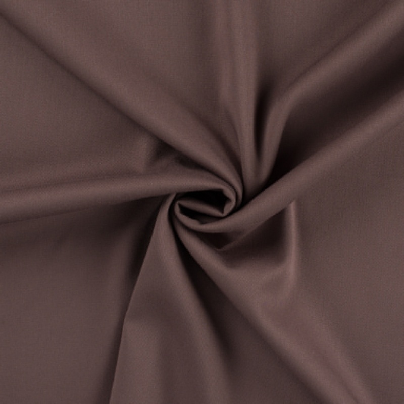 Tissu Viscose Stretch Marron