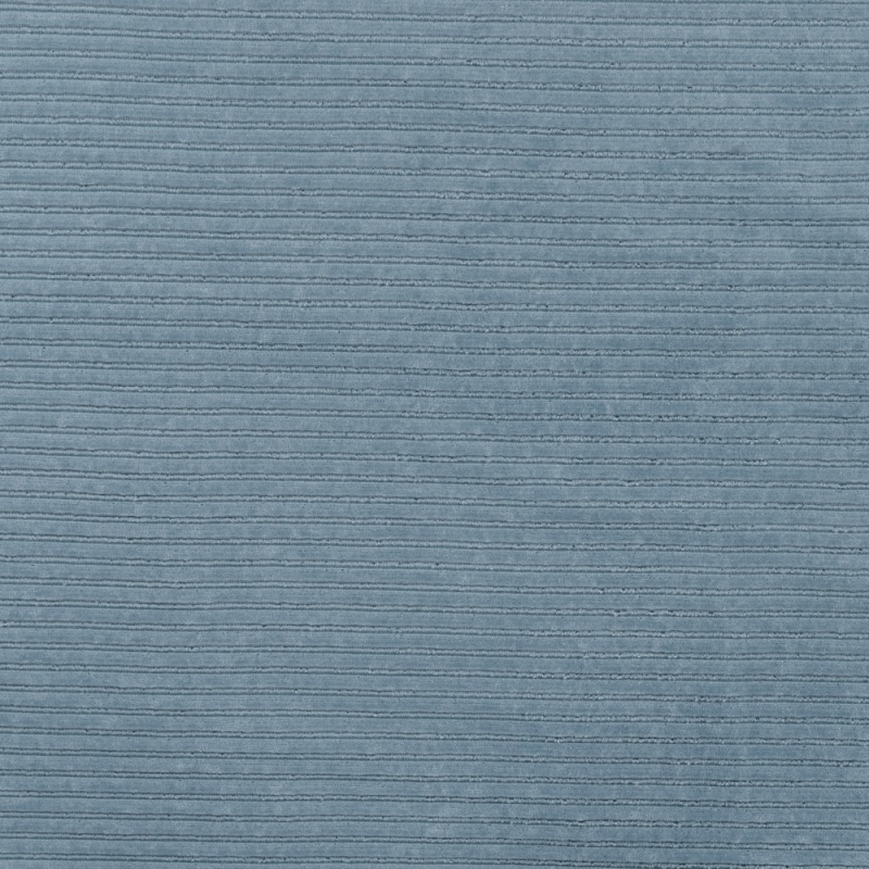 Tissu Jersey Aspect Velours Côtelé Bleu