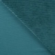 Tissu Jersey Aspect Velours Côtelé Pétrole