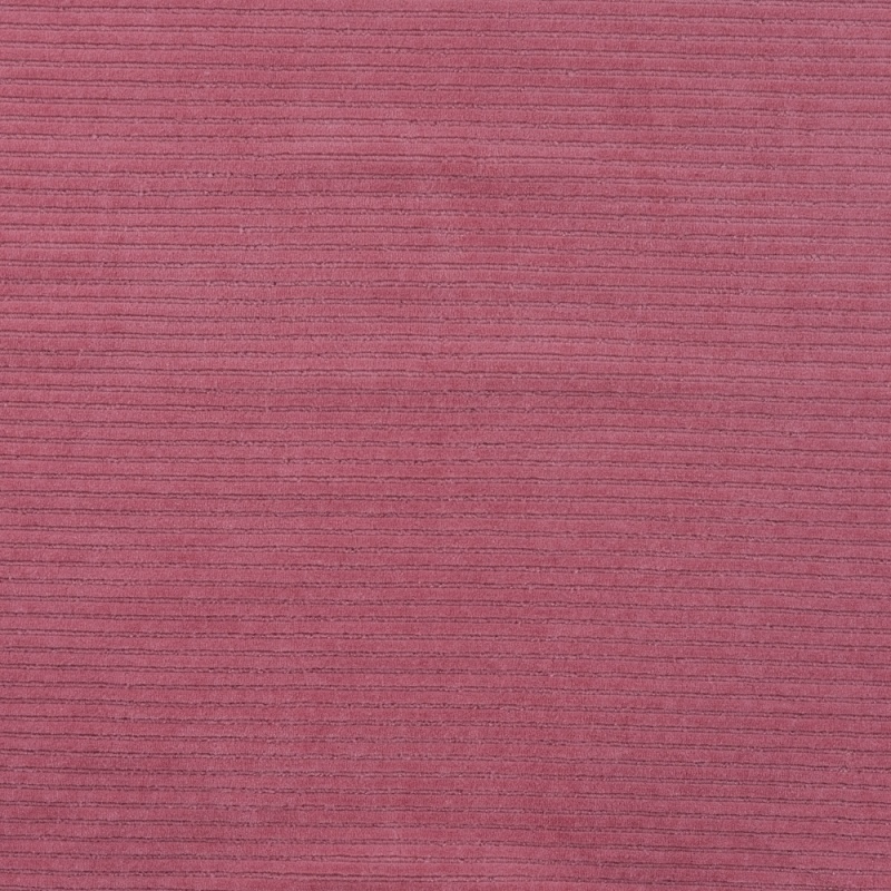 Tissu Jersey Aspect Velours Côtelé Rose