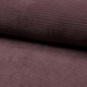 Tissu Jersey Aspect Velours Côtelé Mauve