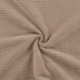 Tissu Jersey Aspect Velours Côtelé Taupe